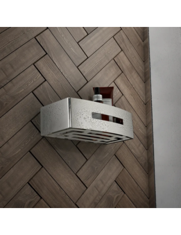éTagèRe De Douche Rectangulaire Gedy En Acier Inoxydable Chromé, Gamme Poseidon