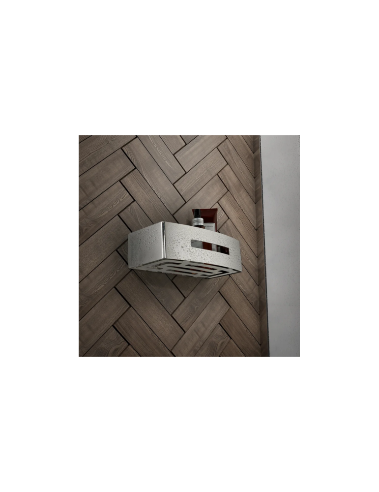 éTagèRe De Douche Rectangulaire Gedy En Acier Inoxydable Chromé, Gamme Poseidon