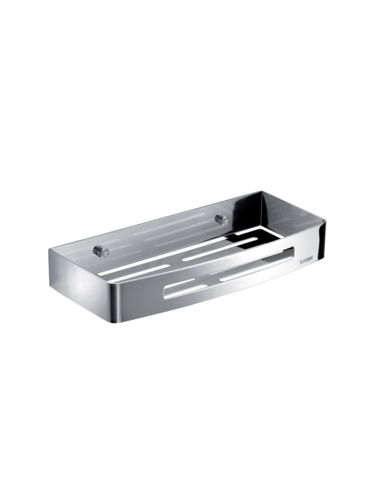Gedy Porte-Objets Rectangulaire Douche Inox Chrome Nerva | Megaclima.fr