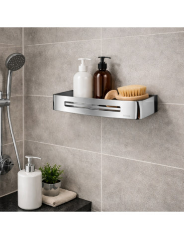 éTagèRe De Douche Rectangulaire Gedy En Acier Inoxydable Chromé, Gamme Nerva