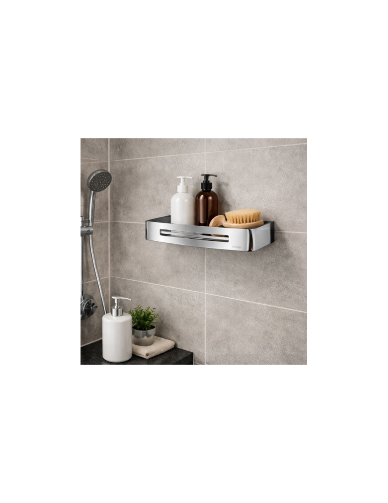 éTagèRe De Douche Rectangulaire Gedy En Acier Inoxydable Chromé, Gamme Nerva