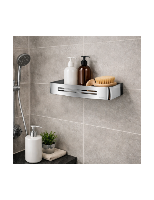 éTagèRe De Douche Rectangulaire Gedy En Acier Inoxydable Chromé, Gamme Nerva