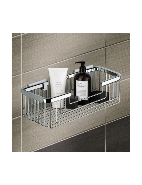 éTagèRe De Douche Rectangulaire Haute Gedy Augustus Line En Acier Inoxydable Chromé