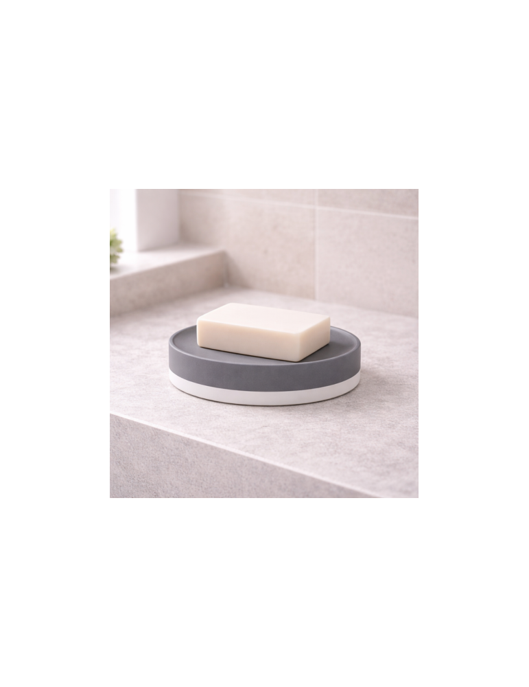 Porte-Savon En CéRamique Gedy, Gris, Nouvelle Collection Mizar