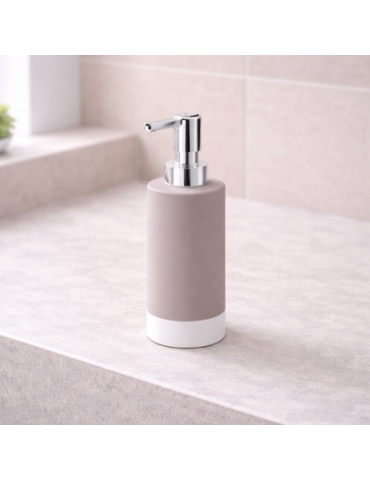 Distributeur De Savon En CéRamique Gris Tourterelle Gedy, Nouvelle Gamme Mizar
