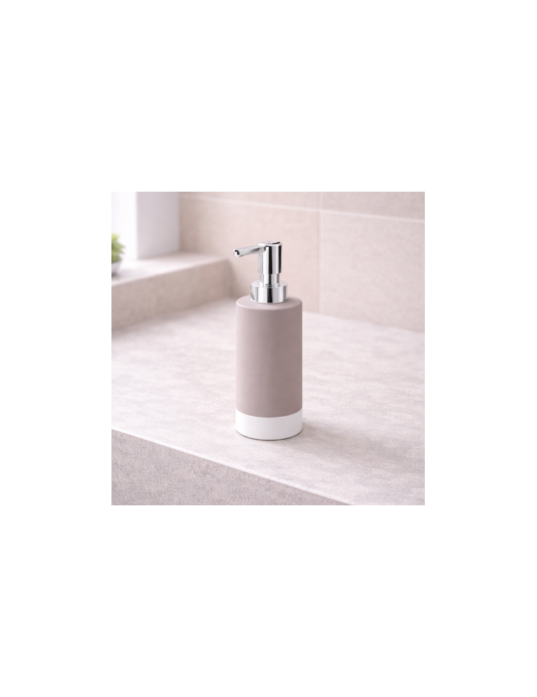 Distributeur De Savon En CéRamique Gris Tourterelle Gedy, Nouvelle Gamme Mizar