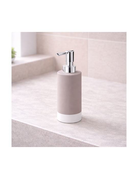 Distributeur De Savon En CéRamique Gris Tourterelle Gedy, Nouvelle Gamme Mizar
