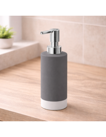 Distributeur De Savon En CéRamique Gedy, Gris, Nouvelle Gamme Mizar