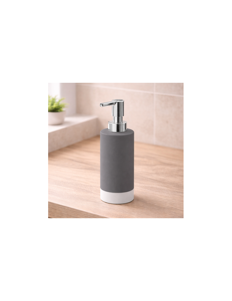 Distributeur De Savon En CéRamique Gedy, Gris, Nouvelle Gamme Mizar