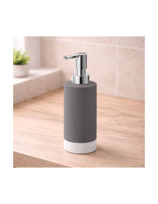 Distributeur De Savon En CéRamique Gedy, Gris, Nouvelle Gamme Mizar