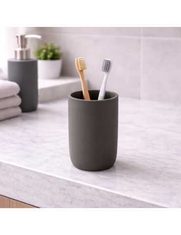 Porte-Brosse à Dents En RéSine Gedy, Finition Canon De Fusil Mat, Ligne Ylenia