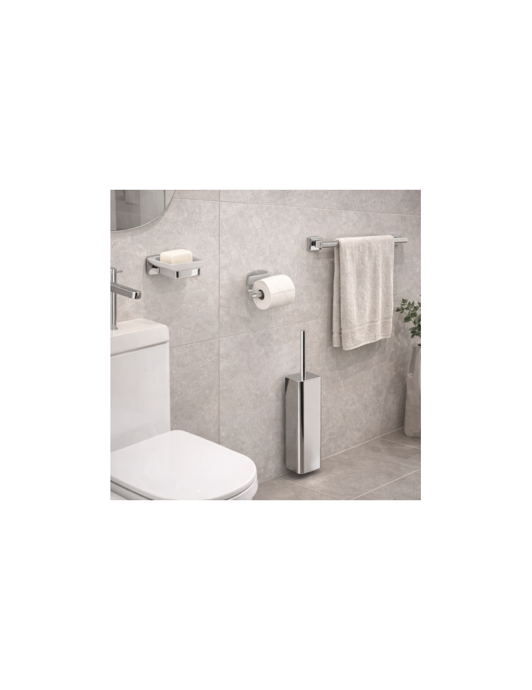 Gedy Set 4 Accessoires Salle de Bain Tonga Inox Chromé | Megaclima.fr