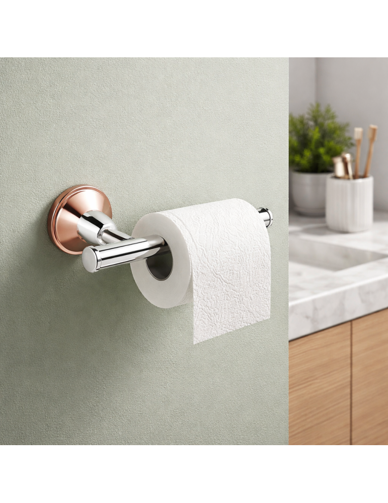 Porte-papier Mural Gedy Genziana Line En Acier Inoxydable Chromé