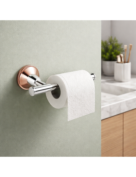 Porte-papier Mural Gedy Genziana Line En Acier Inoxydable Chromé