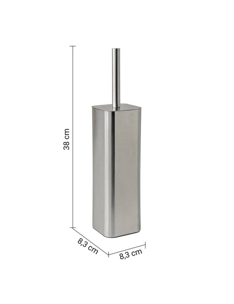 Gedy Brosse WC sur pied inox brossé Jack | Megaclima.fr