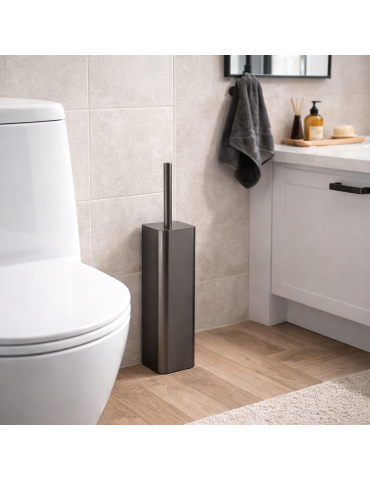 Porte-brosse Wc Gedy En Acier Inoxydable Couleur Canon De Fusil, Jack Line