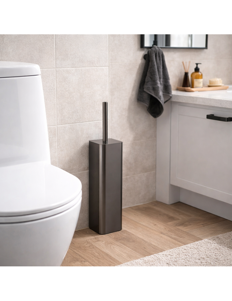 Porte-brosse Wc Gedy En Acier Inoxydable Couleur Canon De Fusil, Jack Line