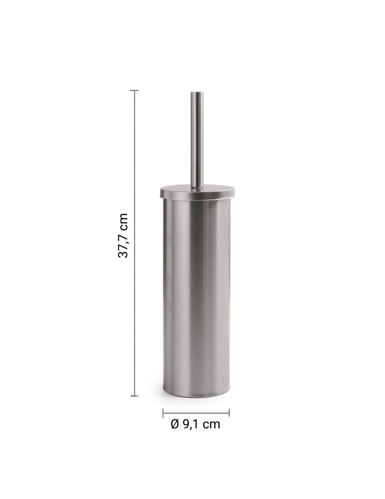 Gedy Brosse WC sur pied inox brossé Flip | Megaclima.fr