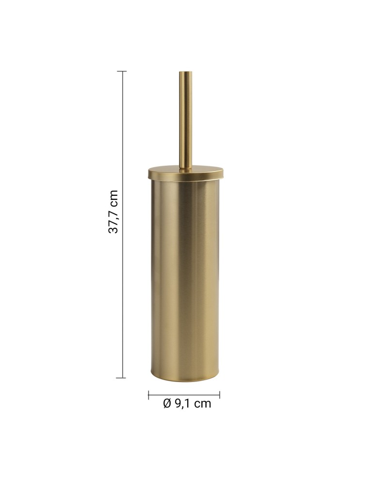 Gedy Brosse WC sur pied or mat inox Flip | Megaclima.fr