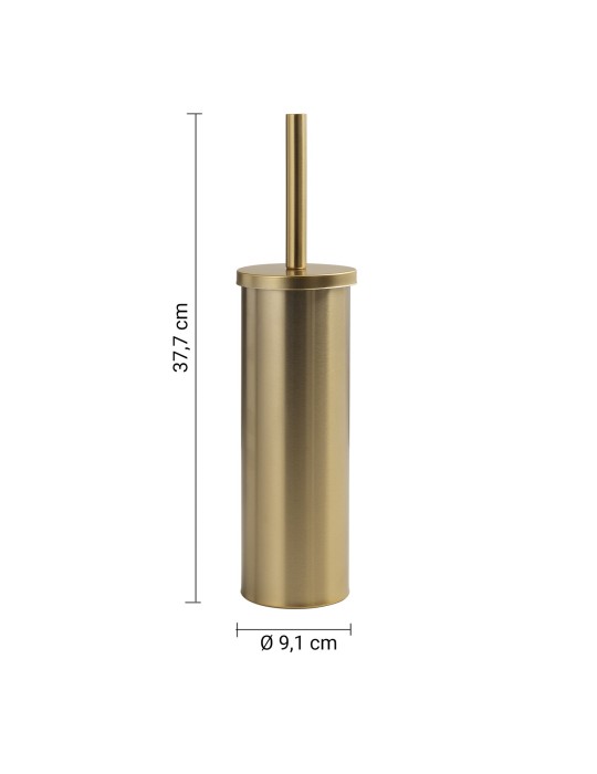 Gedy Brosse WC sur pied or mat inox Flip | Megaclima.fr