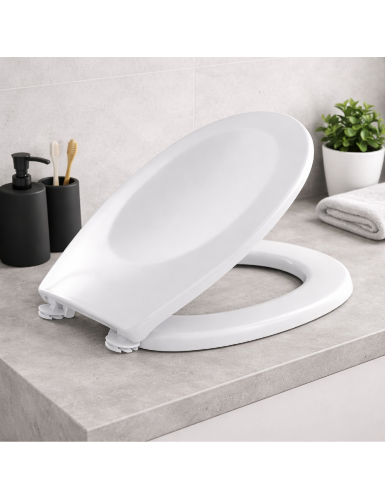 Gedy Sedile Wc Universale Bianco In Resine Termoindurenti Linea Diamante