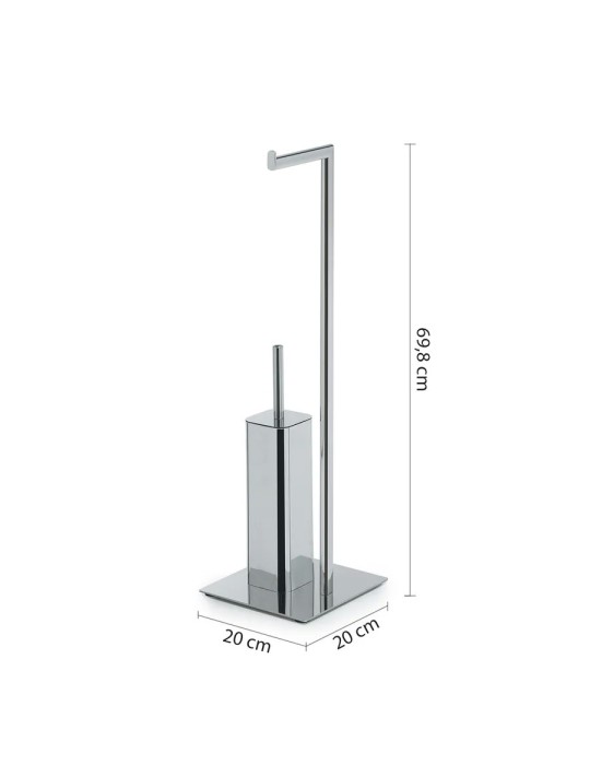 Gedy Porte-rouleau et brosse WC sur pied inox Felix | Megaclima.fr