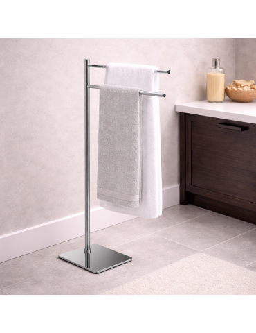 Gedy Porte-serviettes sur pied inox Trilly | Megaclima.fr