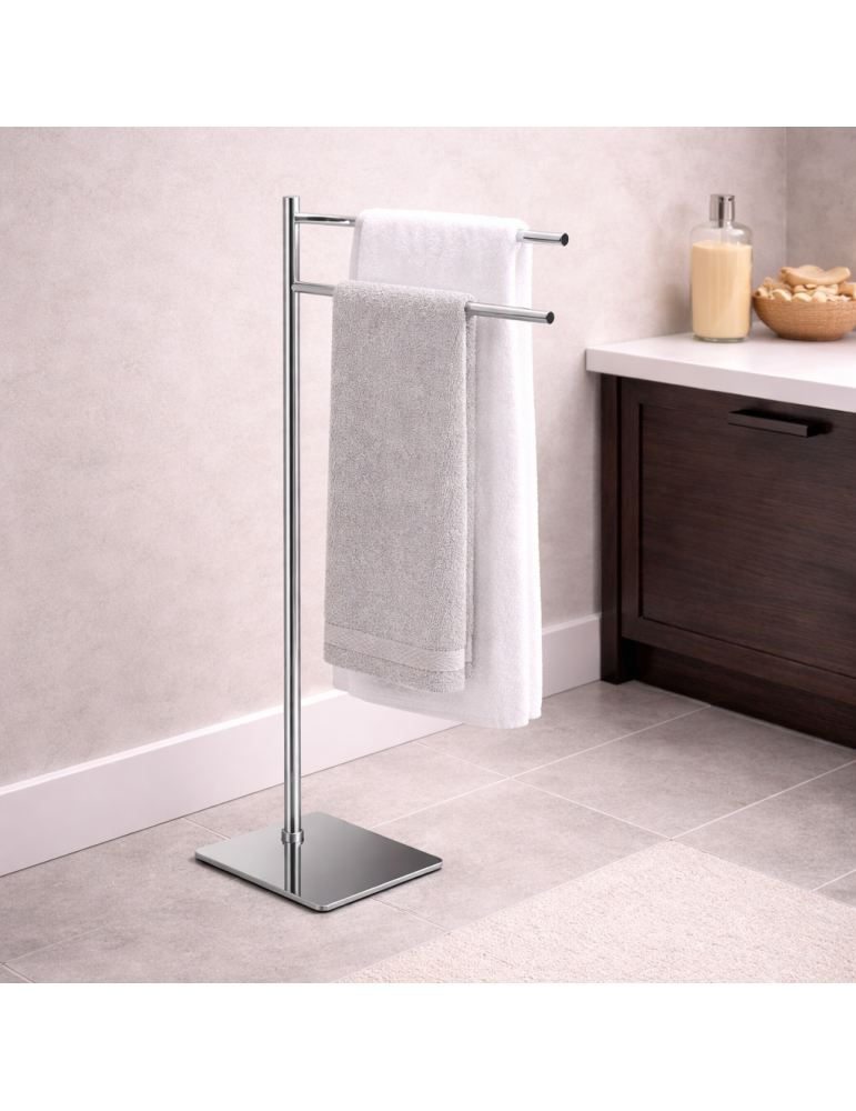 Gedy Porte-serviettes sur pied inox Trilly | Megaclima.fr