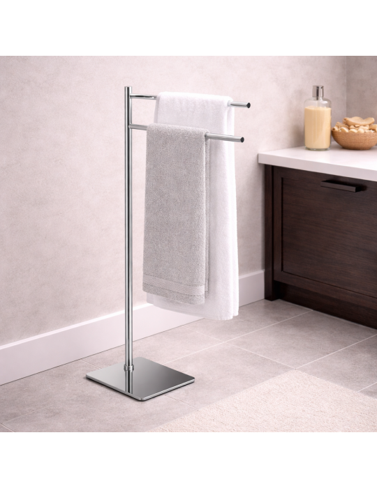 Gedy Porte-serviettes sur pied inox Trilly | Megaclima.fr