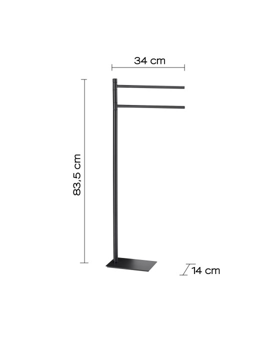 Gedy Porte-serviettes sur pied inox Trilly | Megaclima.fr