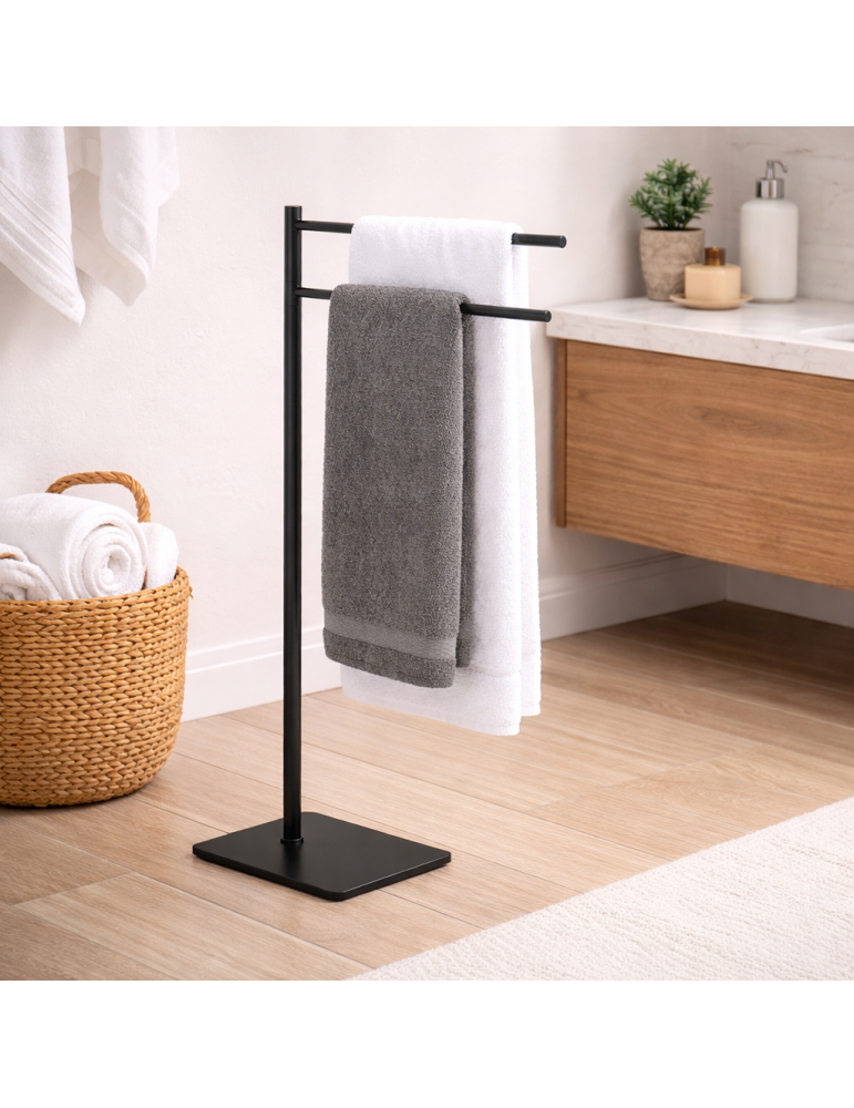Gedy Porte-serviettes sur pied inox Trilly | Megaclima.fr