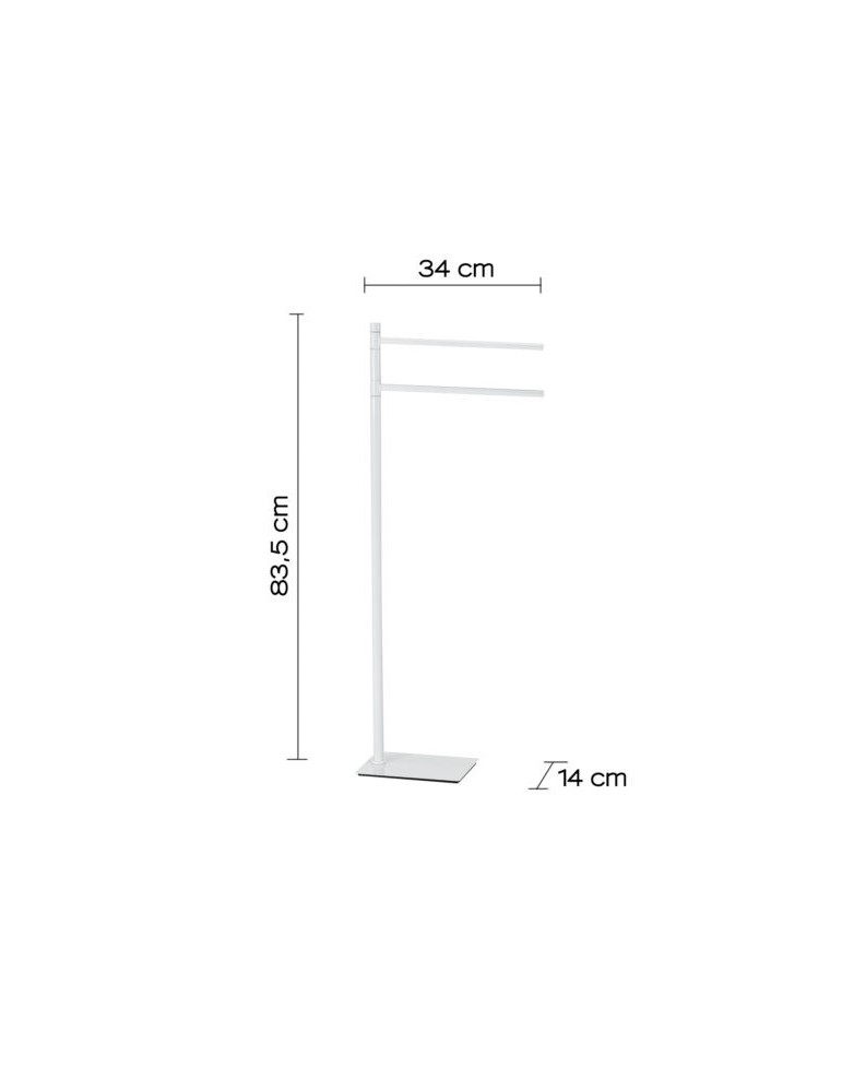 Gedy Porte-serviettes sur pied inox Trilly | Megaclima.fr