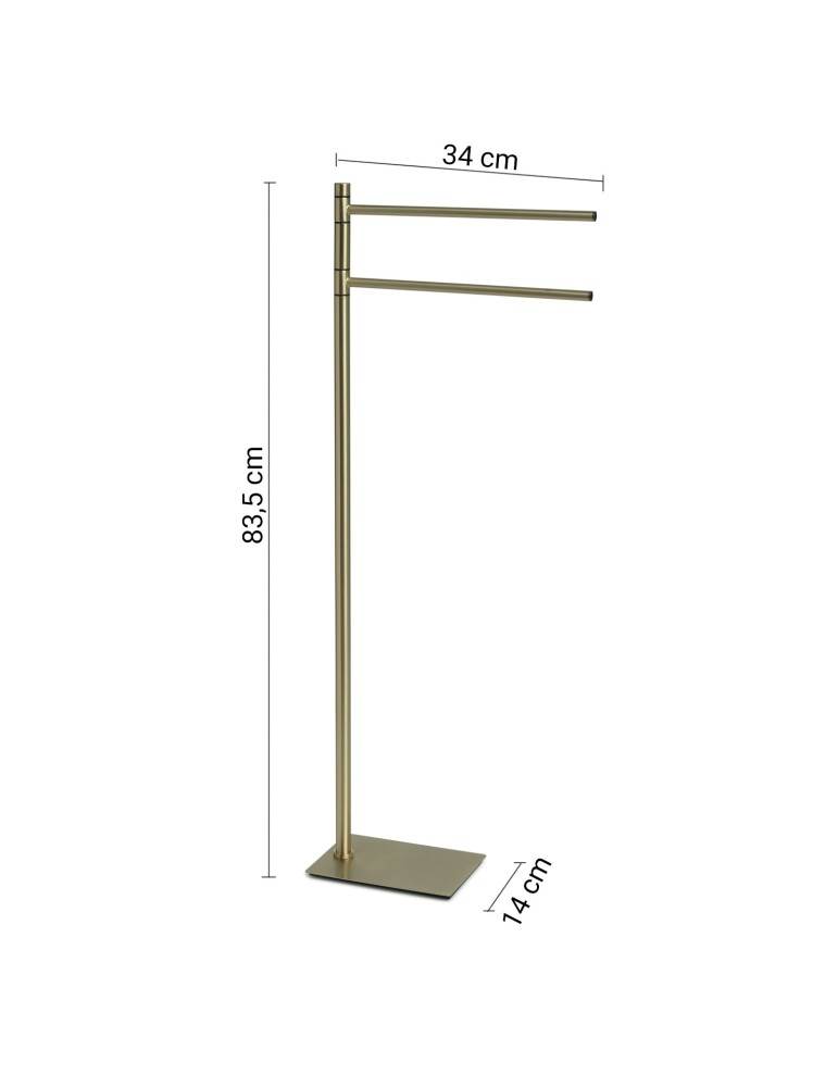Gedy Porte-serviettes sur pied inox Trilly | Megaclima.fr