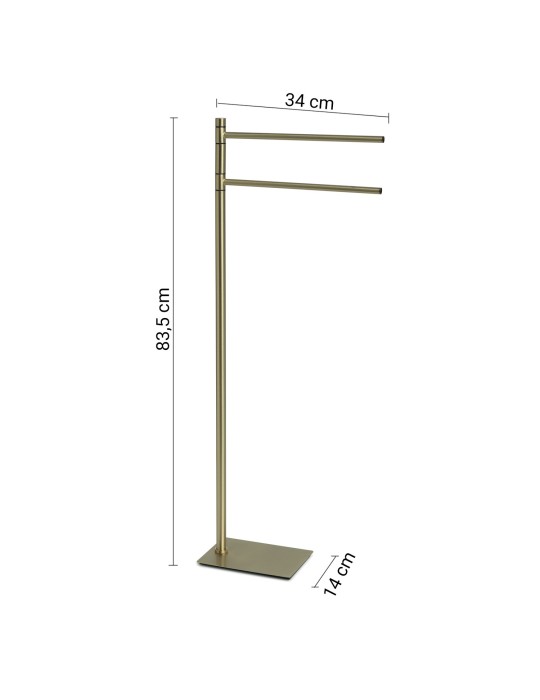 Gedy Porte-serviettes sur pied inox Trilly | Megaclima.fr