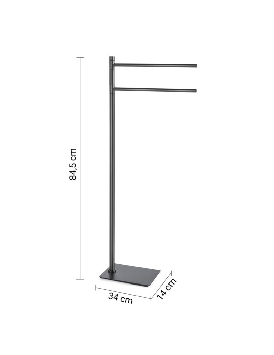 Gedy Porte-serviettes sur pied inox Trilly | Megaclima.fr