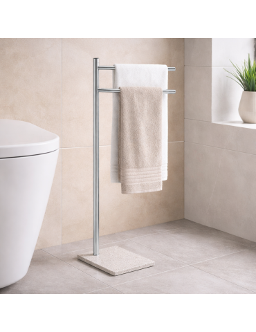 Gedy Porte-serviettes sur pied inox Trilly | Megaclima.fr