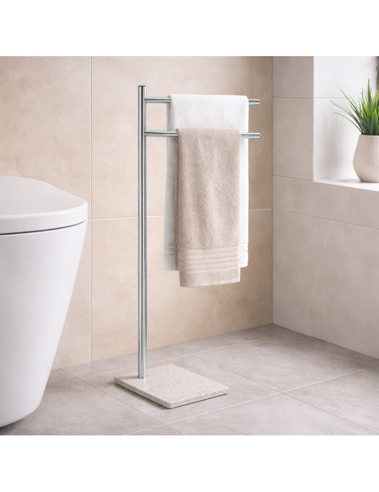 Gedy Porte-serviettes sur pied inox Trilly | Megaclima.fr