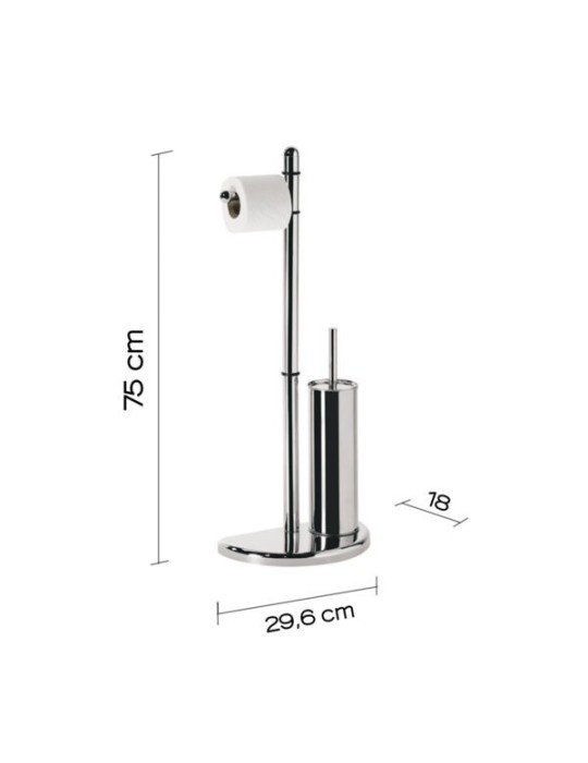 Gedy Porte-serviettes 3 bras sur pied acier chromé Hibiscus | Megaclima.fr