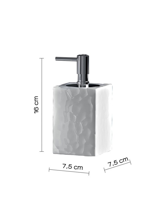 Gedy Distributeur savon céramique blanc mat New Martina | Megaclima.fr