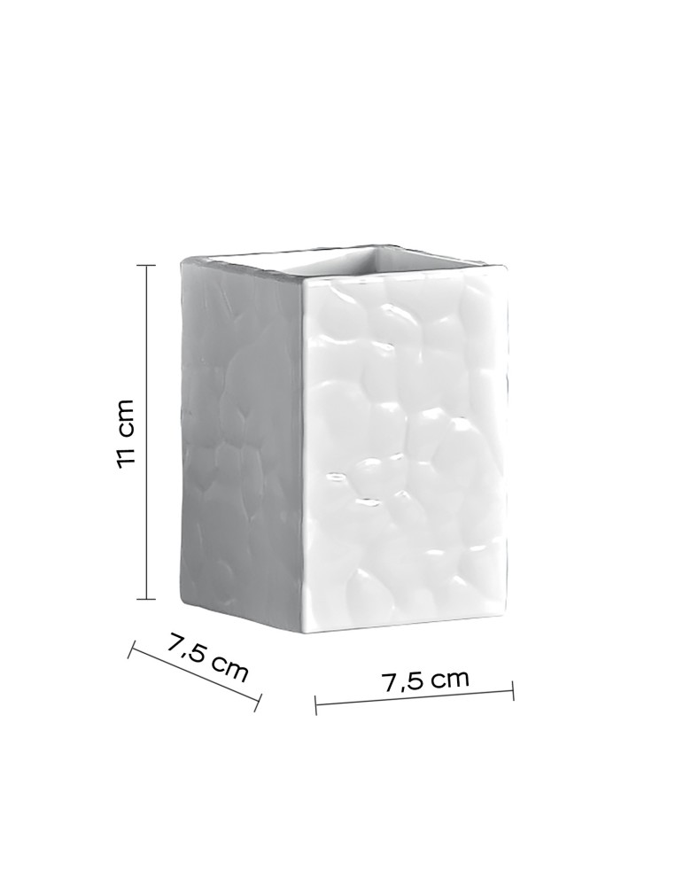 Gedy Porte-brosses à dents céramique blanc New Martina | Megaclima.fr