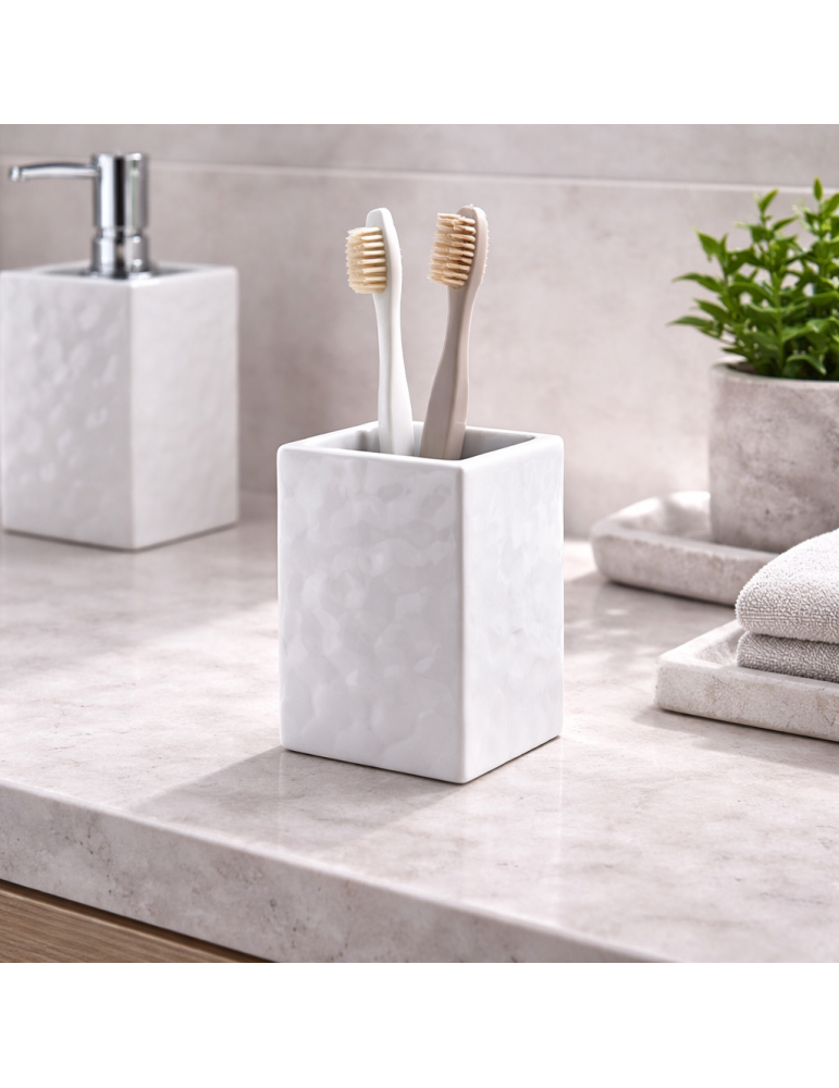 Gedy Porte-brosses à dents céramique blanc New Martina | Megaclima.fr