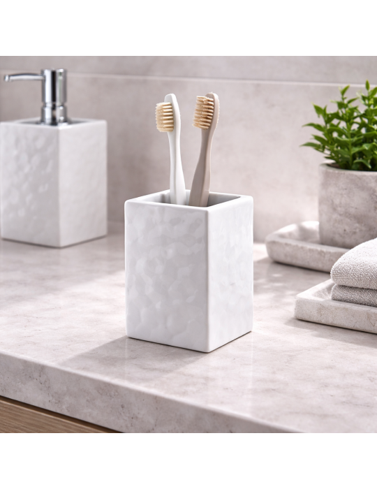 Gedy Porte-brosses à dents céramique blanc New Martina | Megaclima.fr