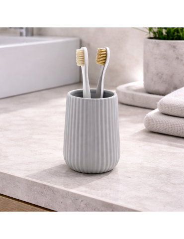 Porte-brosse À Dents En Céramique Gedy Marika, Gris