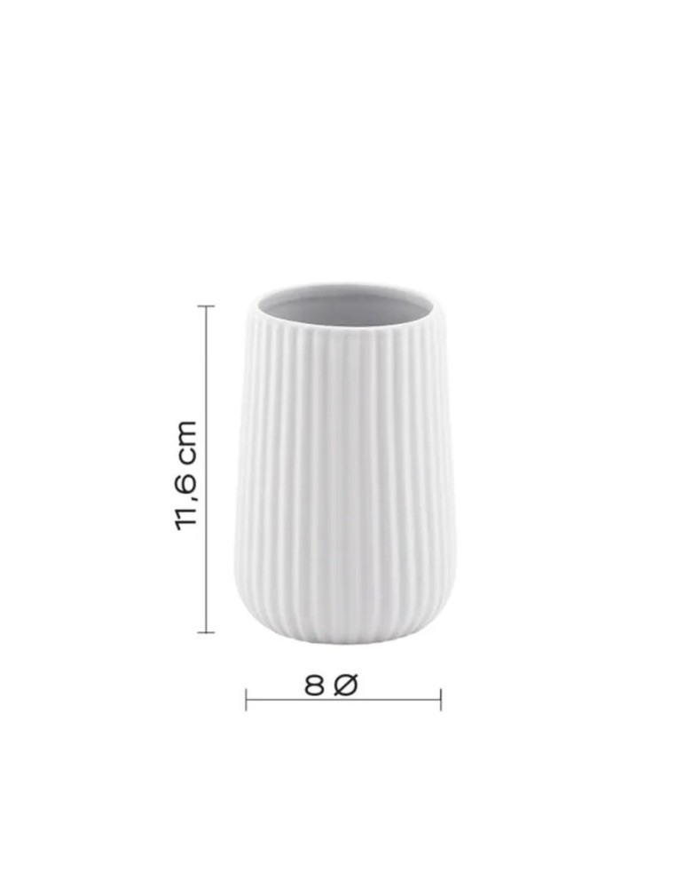 Gedy Set 3 accessoires salle de bain céramique Marika | Megaclima.fr