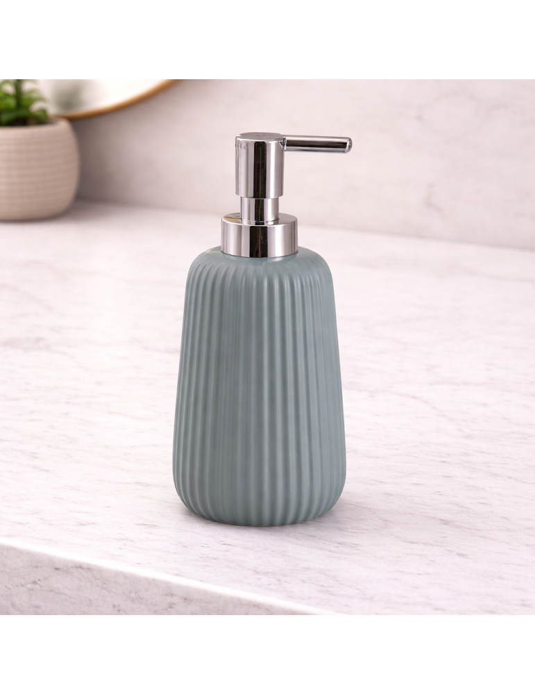 Distributeur De Savon En Poudre En Céramique Bleue Gedy Marika