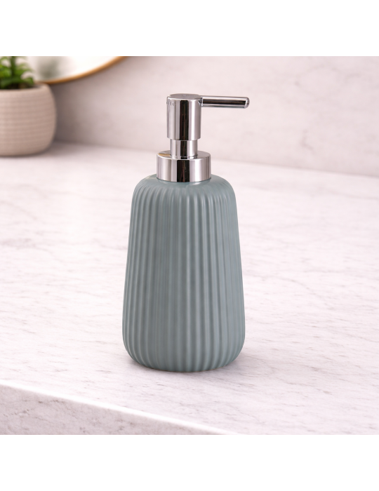 Distributeur De Savon En Poudre En Céramique Bleue Gedy Marika