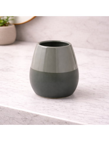 Gedy Portaspazzolini Verde in Ceramica Linea Wilma