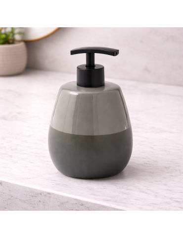 Distributeur De Savon En Céramique Verte Gedy, Gamme Wilma