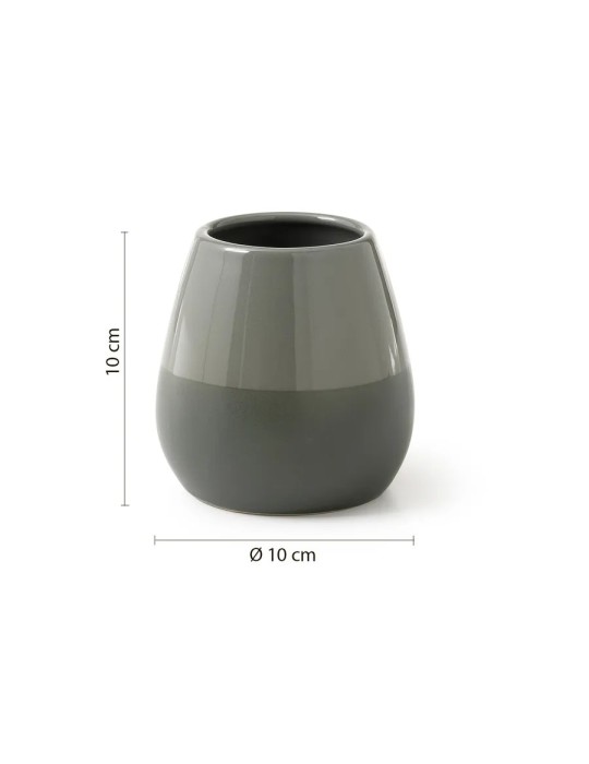 Gedy Set 3 accessoires salle de bain céramique vert Wilma | Megaclima.fr