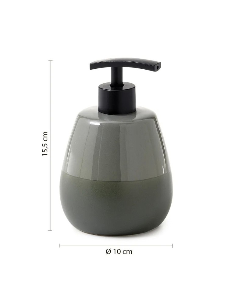 Gedy Set 3 accessoires salle de bain céramique vert Wilma | Megaclima.fr